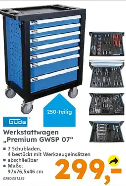 Globus Baumarkt Güde Werkstattwagen ,,Premium GWSP 07" Angebot