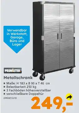 Globus Baumarkt PRIMASTER Metallschrank Angebot
