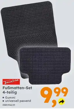 Globus Baumarkt TrendLine Fußmatten-Set 4-teilig Angebot