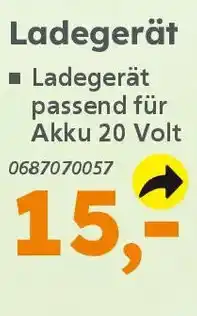 Globus Baumarkt PRIMASTER Ladegerät Angebot