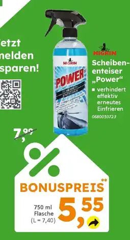 Globus Baumarkt NIGRIN Scheibenenteiser „Power" Angebot