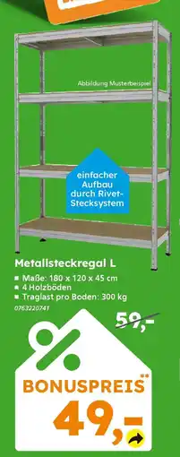 Globus Baumarkt Metallsteckregal L Angebot