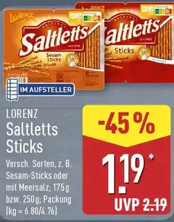 Aldi Nord LORENZ Saltletts Sticks Angebot