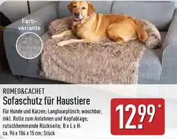 Aldi Nord ROMEO&CACHET Sofaschutz für Haustiere Angebot
