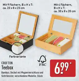 Aldi Nord CROFTON Teebox Angebot