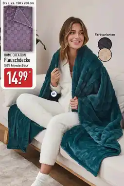 Aldi Nord HOME CREATION Flauschdecke Angebot