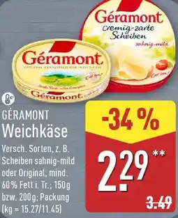 Aldi Nord GÉRAMONT Weichkäse Angebot