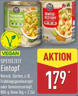Aldi Nord SPEISEZEIT Eintopf Angebot