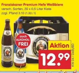 Netto Marken-Discount Franziskaner Premium Hefe-Weissbier Angebot