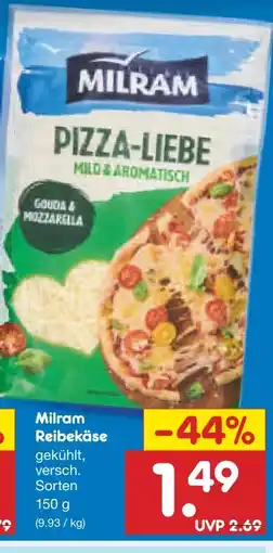 Netto Marken-Discount Milram Reibekäse Pizza-Liebe Angebot