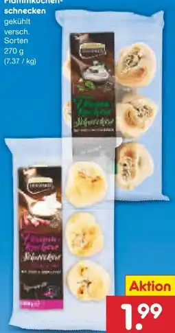 Netto Marken-Discount Dermaris Flammkuchenschnecken Angebot
