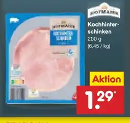 Netto Marken-Discount Hofmaier Kochhinterschinken Angebot