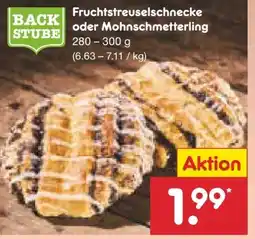 Netto Marken-Discount Netto Backstube Fruchtstreuselschnecke Angebot