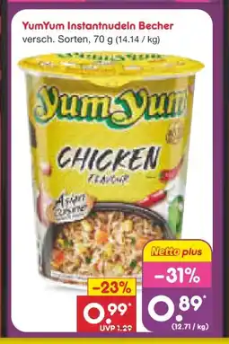 Netto Marken-Discount Yum Instantnudeln Chicken Flavour Angebot