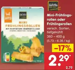 Netto Marken-Discount Satori Mini-Frühlingsrollen Angebot