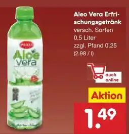 Netto Marken-Discount Aleo Aloe Vera Erfrischungsgetränk Angebot