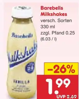 Netto Marken-Discount Barebells Milkshake Angebot