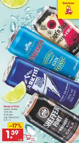 Netto Marken-Discount Cocktails Ready to Drink Angebot