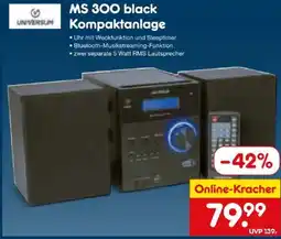 Netto Marken-Discount Universum MS 300 black Kompaktanlage Angebot