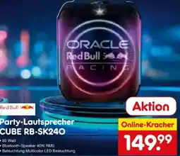 Netto Marken-Discount Red Bull Racing Party-Lautsprecher CUBE RB-SK240 Angebot