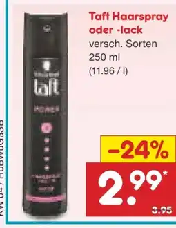 Netto Marken-Discount Schwarzkopf Taft Haarspray Angebot