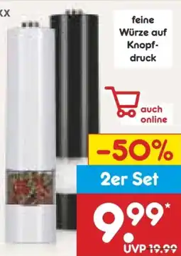 Netto Marken-Discount Gourmetmaxx Salz-Pfeffermühlen Angebot