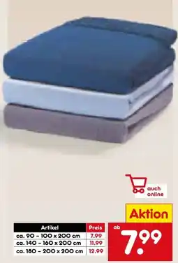 Netto Marken-Discount Dekor Spannbettlaken Winterflausch Angebot