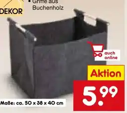 Netto Marken-Discount Dekor Filzkorb Angebot