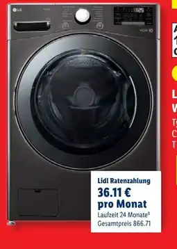 Lidl LG Waschmaschine F11WM17TS2B Angebot