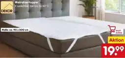 Netto Marken-Discount Dekor Matratzentopper Angebot
