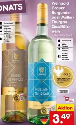 Netto Marken-Discount Weingold Müller Thurgau Angebot