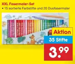 Netto Marken-Discount Maker XXL Fasermaler-Set Angebot