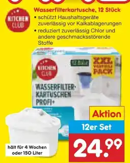 Netto Marken-Discount Kitchen Club Wasserfilterkartusche XXL 12 St Angebot