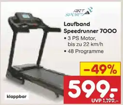 Netto Marken-Discount ArtSport Speedrunner 7000 Laufband Angebot
