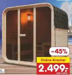 Netto Marken-Discount Artsauna Cube Fasssauna Fjora Angebot