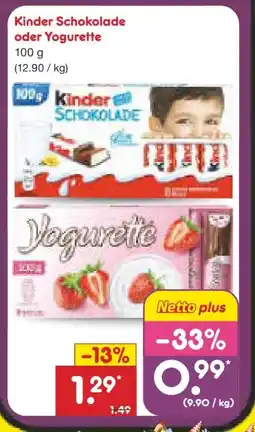 Netto Marken-Discount Ferrero Kinder Schokolade Angebot