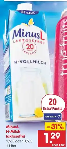 Netto Marken-Discount Minus L Laktosefreie H-Milch Angebot