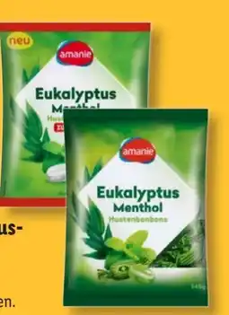 Lidl Amanie Eukalyptus Menthol Hustenbonbons Angebot