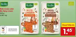 Netto Marken-Discount BioBio Bio-Rote Linsen Angebot