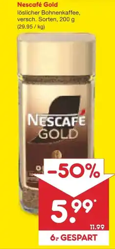 Netto Marken-Discount Nescafé Gold Löslicher Bohnenkaffee Angebot