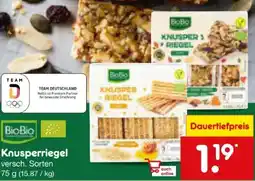 Netto Marken-Discount BioBio Bio-Knusperriegel Vegetarisch Angebot