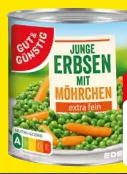 Edeka Gut & Günstig Junge Erbsen mit Möhrchen Angebot