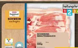 REWE Center Rewe Regional Schweine-Minutenbauch Angebot