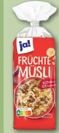 REWE Center ja! Früchte-Müsli Angebot