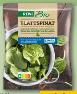 REWE Center Rewe Bio Bio-Blattspinat tiefgefroren Angebot