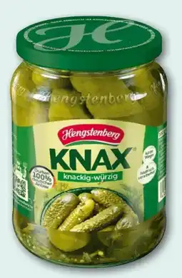 REWE Hengstenberg Knax Gewürzgurken knackig-würzig Angebot