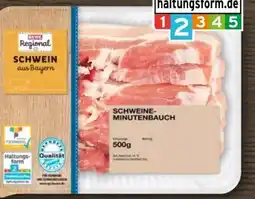 REWE Rewe Regional Schweine-Minutenbauch Angebot