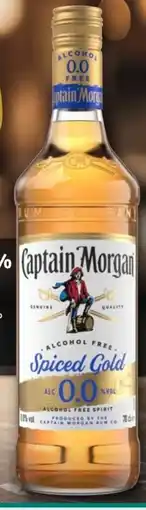 REWE Captain Morgan Pemium-Rum Spiced Gold 0.0 Alkoholfrei Angebot