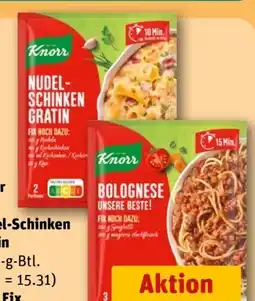 REWE Knorr Fix Nudel-Schinken Gratin Angebot