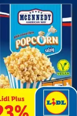 Lidl MC Ennedy Mikrowellen Popcorn Vegan Angebot